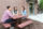 Group of friends sitting together at a table